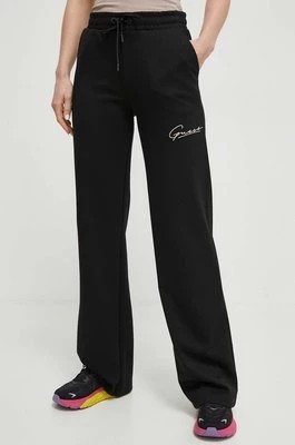 Zdjęcie produktu Guess spodnie dresowe ALLYCIA kolor czarny gładkie V4RB05 KC3D2