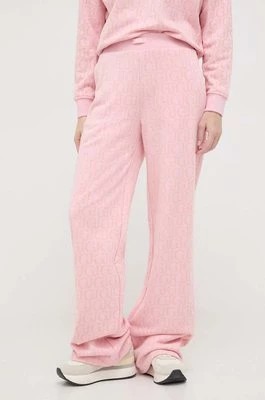 Zdjęcie produktu Guess spodnie dresowe kolor różowy wzorzyste V4RB13 KC2W0