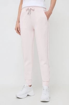 Zdjęcie produktu Guess spodnie dresowe kolor różowy z aplikacją W4RB46 KBYE2
