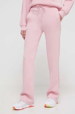 Zdjęcie produktu Guess spodnie dresowe BRENDA kolor różowy z nadrukiem V3RB21 K7UW2