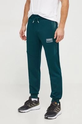 Zdjęcie produktu Guess spodnie dresowe GASTON kolor zielony z aplikacją Z4RB00 KBO62