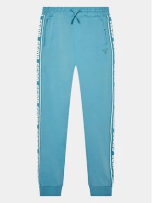 Zdjęcie produktu Guess Spodnie dresowe L2YQ48 K6ZS1 Niebieski Regular Fit