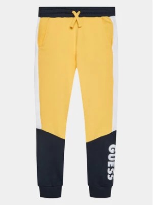 Zdjęcie produktu Guess Spodnie dresowe L3BQ11 KAX73 Żółty Regular Fit