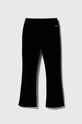 Zdjęcie produktu Guess spodnie dziecięce kolor czarny gładkie