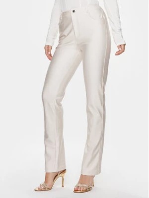 Zdjęcie produktu Guess Spodnie materiałowe Carly W4RB60 KC4C0 Écru Slim Fit