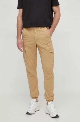 Zdjęcie produktu Guess spodnie NEW KOMBAT męskie kolor brązowy dopasowane M4RB17 WFYSA