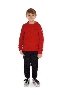 Zdjęcie produktu Guess spodnie sztruksowe dziecięce kolor granatowy wzorzyste