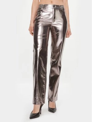 Zdjęcie produktu Guess Spodnie z imitacji skóry W4RB33 WFWP0 Złoty Regular Fit
