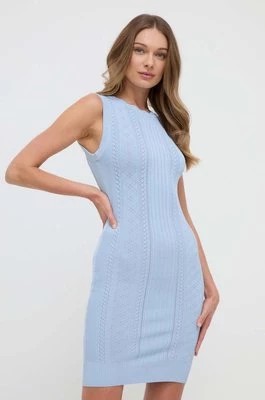 Zdjęcie produktu Guess sukienka ADALINE kolor niebieski mini dopasowana W4GK11 Z2U00