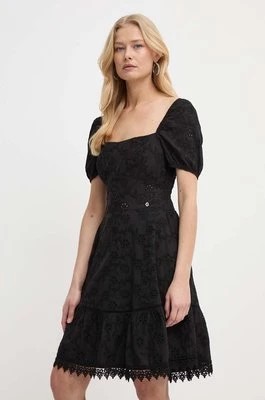 Zdjęcie produktu Guess sukienka CLIO kolor czarny mini rozkloszowana W4GK50 WG590