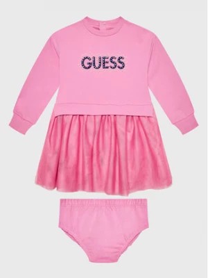 Zdjęcie produktu Guess Sukienka codzienna A3RK08 KA6V0 Różowy Regular Fit
