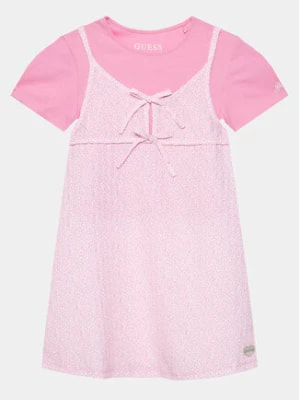 Zdjęcie produktu Guess Sukienka codzienna J4GK20 K8GF0 Różowy Regular Fit