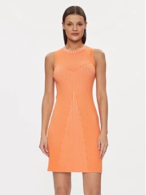 Zdjęcie produktu Guess Sukienka dzianinowa Allie W4RK20 Z2YN2 Pomarańczowy Slim Fit