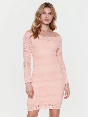Zdjęcie produktu Guess Sukienka dzianinowa Amelie W3GK19 Z2YL1 Różowy Slim Fit