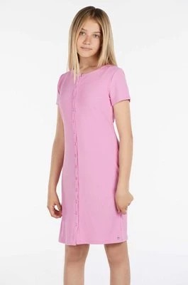 Zdjęcie produktu Guess sukienka dziecięca kolor fioletowy mini prosta