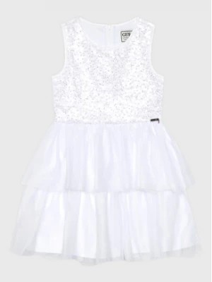 Zdjęcie produktu Guess Sukienka elegancka J3RK29 KBL10 Biały Regular Fit
