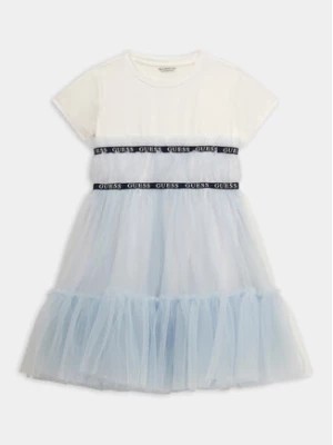 Zdjęcie produktu Guess Sukienka elegancka J4RK26 K6YW0 Błękitny Regular Fit