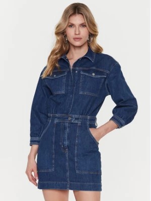 Zdjęcie produktu Guess Sukienka jeansowa Eliza W3RK08 D4WF1 Granatowy Regular Fit