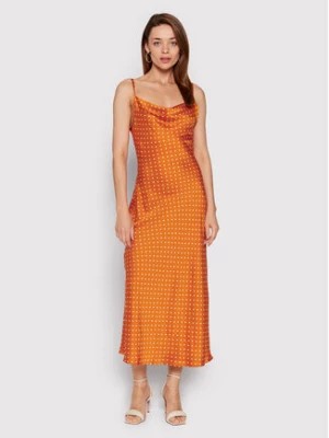 Zdjęcie produktu Guess Sukienka koktajlowa W2YK86 WD8G2 Pomarańczowy Slim Fit