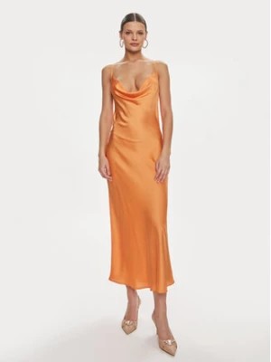 Zdjęcie produktu Guess Sukienka koktajlowa W3GK85 WD8G2 Pomarańczowy Slim Fit
