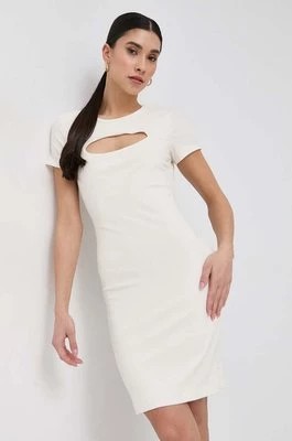 Zdjęcie produktu Guess sukienka LANA kolor beżowy mini dopasowana WBYK95 KB9E2
