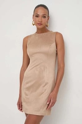 Zdjęcie produktu Guess sukienka ORNELLA kolor beżowy mini prosta W4RK30 WE0L0