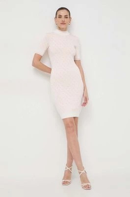 Zdjęcie produktu Guess sukienka LISE kolor biały mini dopasowana W3YK39 Z37K0