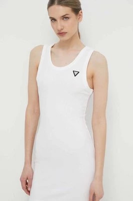 Zdjęcie produktu Guess sukienka NYRA kolor biały mini dopasowana V4GK03 KBCO2