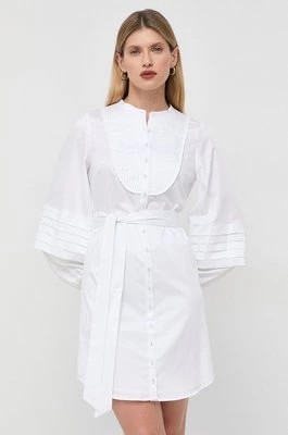 Zdjęcie produktu Guess sukienka kolor biały mini rozkloszowana