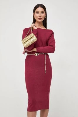 Zdjęcie produktu Guess sukienka RAVEN kolor bordowy mini prosta W4RK06 Z2YJ2