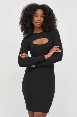 Zdjęcie produktu Guess sukienka LANA kolor czarny mini dopasowana WBBK86 KB9E2