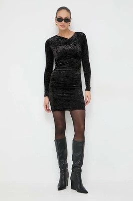Zdjęcie produktu Guess sukienka TESS kolor czarny mini dopasowana W4RK64 KBZO2
