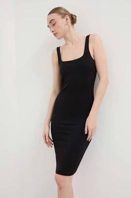 Zdjęcie produktu Guess sukienka CHARLOTTE kolor czarny mini dopasowana W4GK69 KC7M0