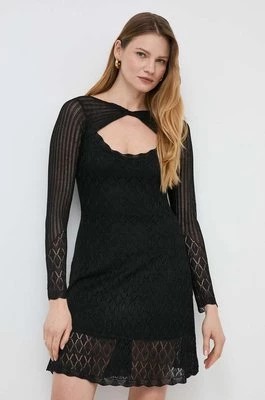 Zdjęcie produktu Guess sukienka KELLIE kolor czarny mini prosta W4GK72 R2OH0
