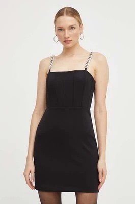 Zdjęcie produktu Guess sukienka kolor czarny mini rozkloszowana