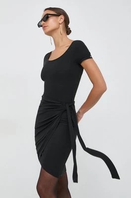 Zdjęcie produktu Guess sukienka ELISEA kolor czarny mini rozkloszowana W4GK25 KAQL2