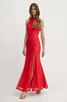 Zdjęcie produktu Guess sukienka kolor czerwony maxi dopasowana