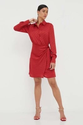Zdjęcie produktu Guess sukienka kolor czerwony mini dopasowana