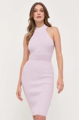 Zdjęcie produktu Guess sukienka MOCK kolor fioletowy mini dopasowana W3RK28 Z2YJ2