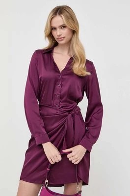 Zdjęcie produktu Guess sukienka AYLA kolor fioletowy mini prosta W2BK83 WF1T2