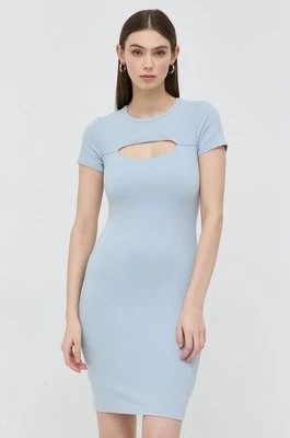 Zdjęcie produktu Guess sukienka LANA kolor niebieski mini dopasowana WBYK95 KB9E2