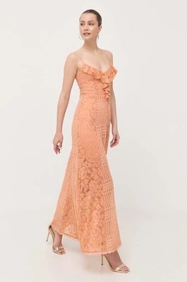 Zdjęcie produktu Guess sukienka kolor pomarańczowy maxi prosta