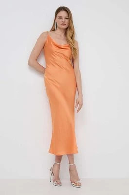 Zdjęcie produktu Guess sukienka AKILINA kolor pomarańczowy maxi prosta W3GK85 WD8G2