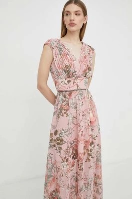 Zdjęcie produktu Guess sukienka GILDA kolor różowy maxi rozkloszowana W3GK60 WDW82