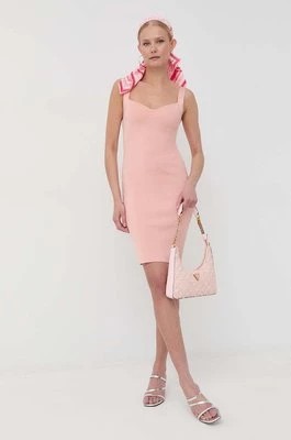 Zdjęcie produktu Guess sukienka kolor różowy mini dopasowana
