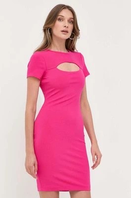 Zdjęcie produktu Guess sukienka LANA kolor różowy mini dopasowana WBYK95 KB9E2