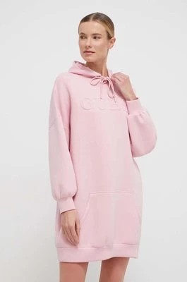 Zdjęcie produktu Guess sukienka CINDRA kolor różowy mini oversize V3BQ14 K7UW2