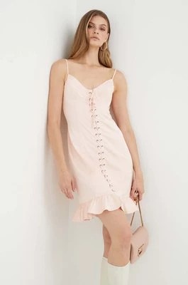 Zdjęcie produktu Guess sukienka kolor różowy mini prosta