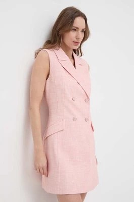 Zdjęcie produktu Guess sukienka CORINNE kolor różowy mini prosta W4GK1B WG4P2