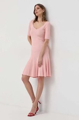 Zdjęcie produktu Guess sukienka kolor różowy mini rozkloszowana